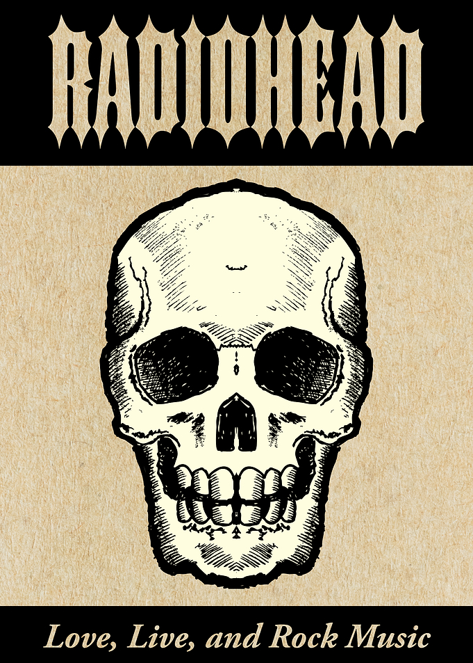 Radiohead Skull Poster