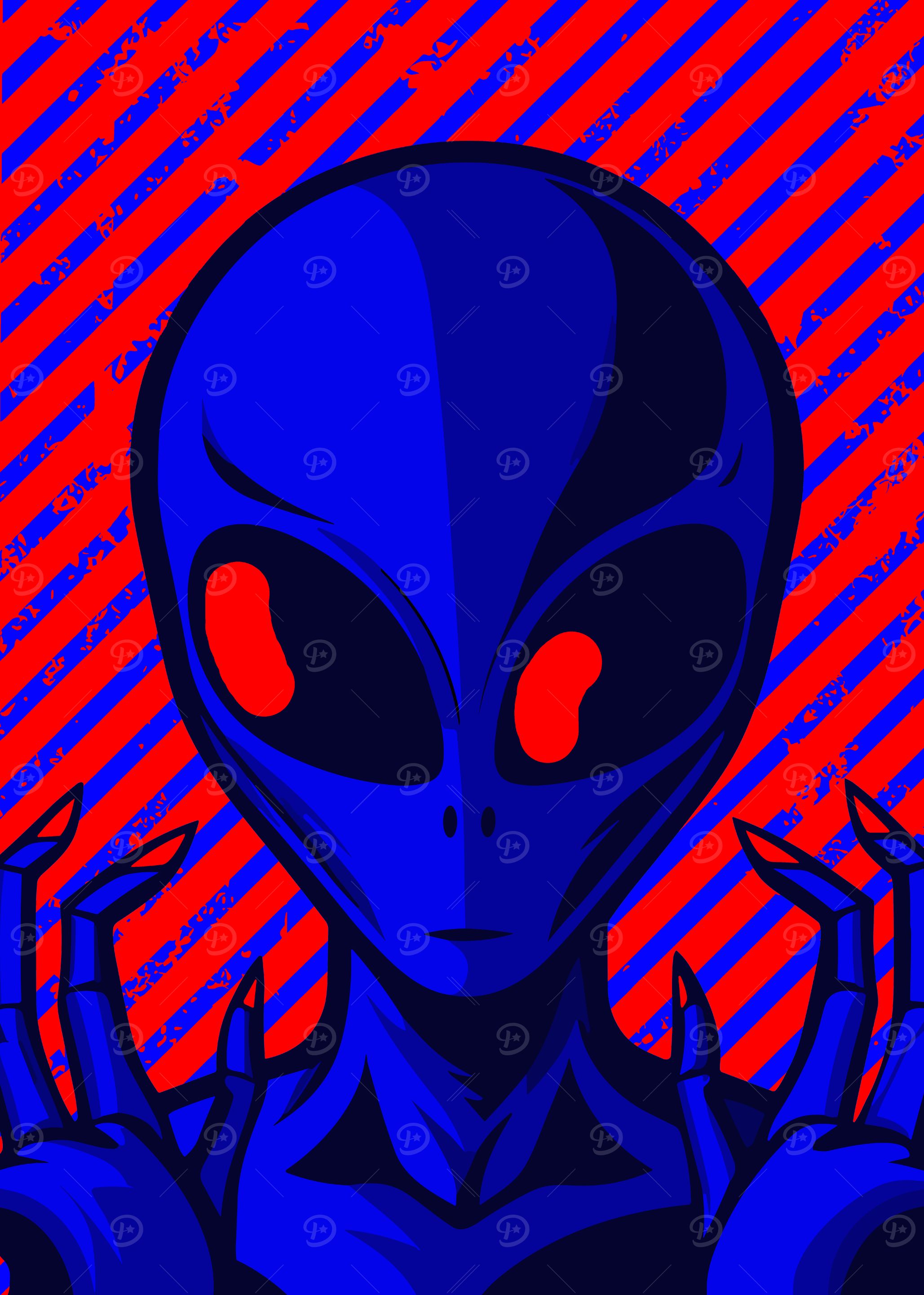 Trippy alien
