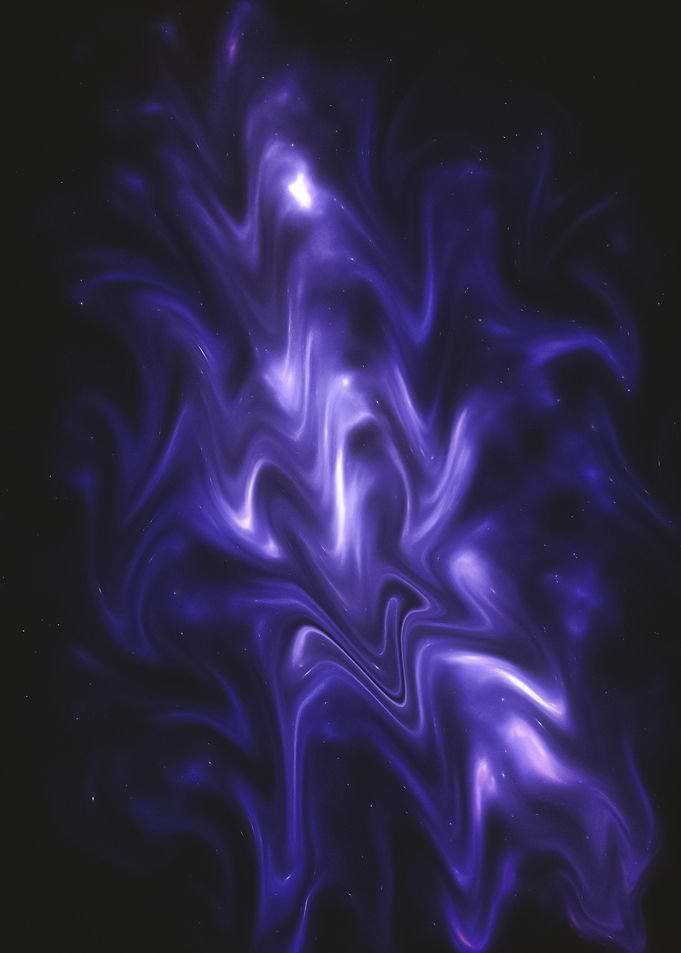 Abstract Purple Cosmic Nebula Galaxy