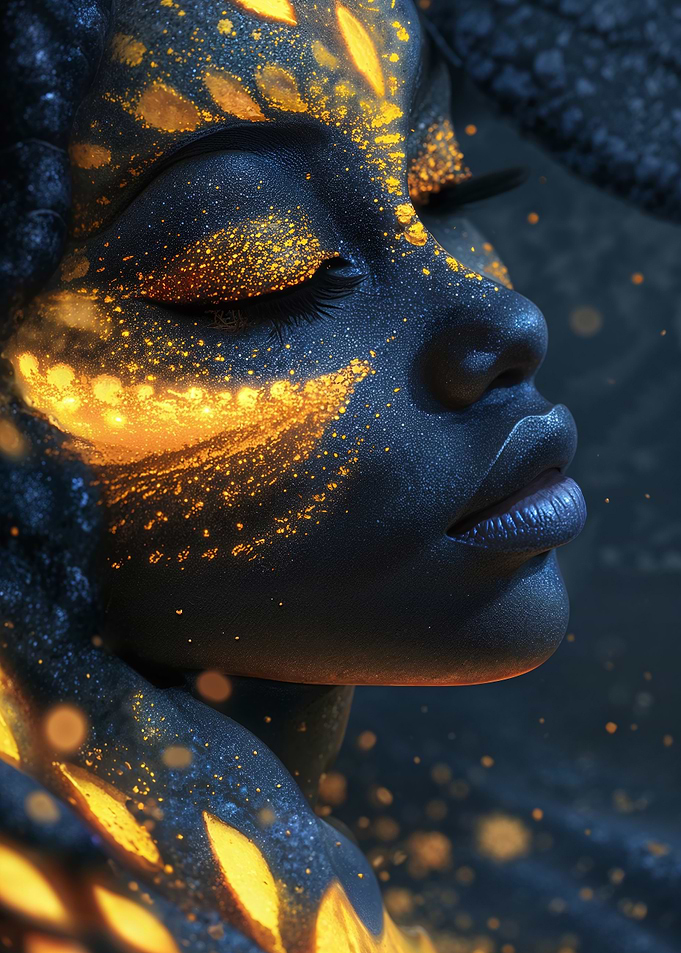 Golden Body Paint