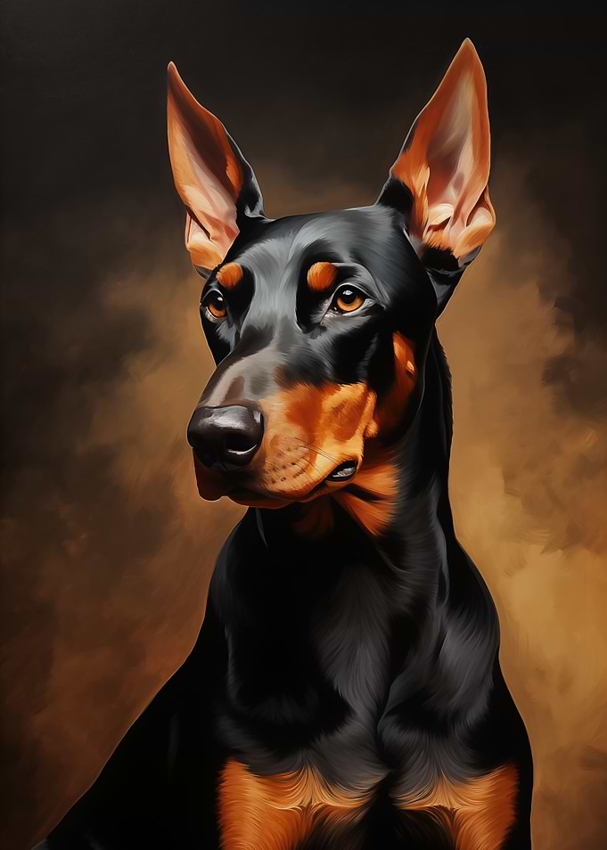 Doberman Portrait