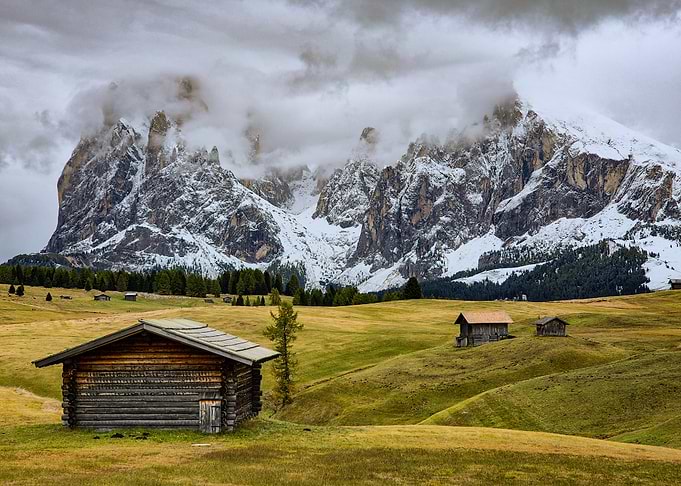 Alpine Cabins on Seiser Alm, South Tyrol