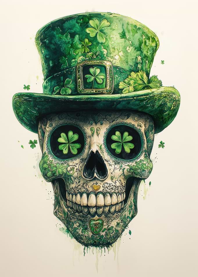 Saint Patrick's Day Skull
