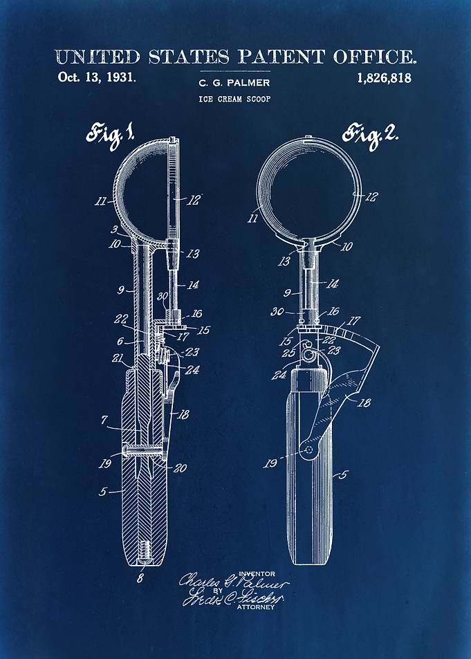 Ice Cream Scoop Patent