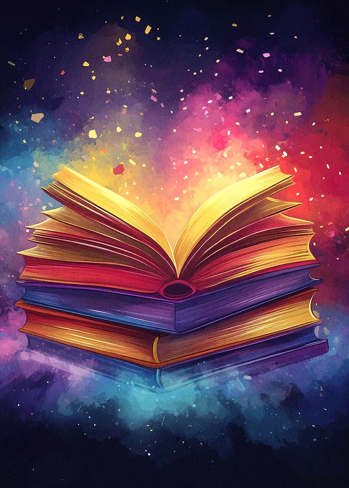 Magical Book Stack
