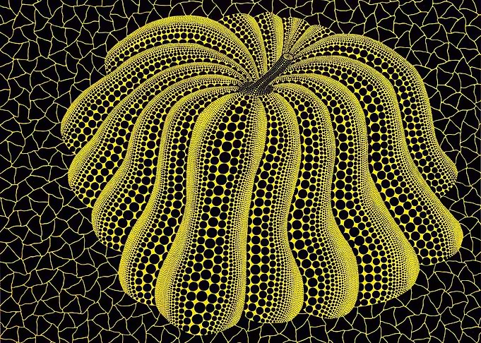 Yellow Pumpkin Dot Painting