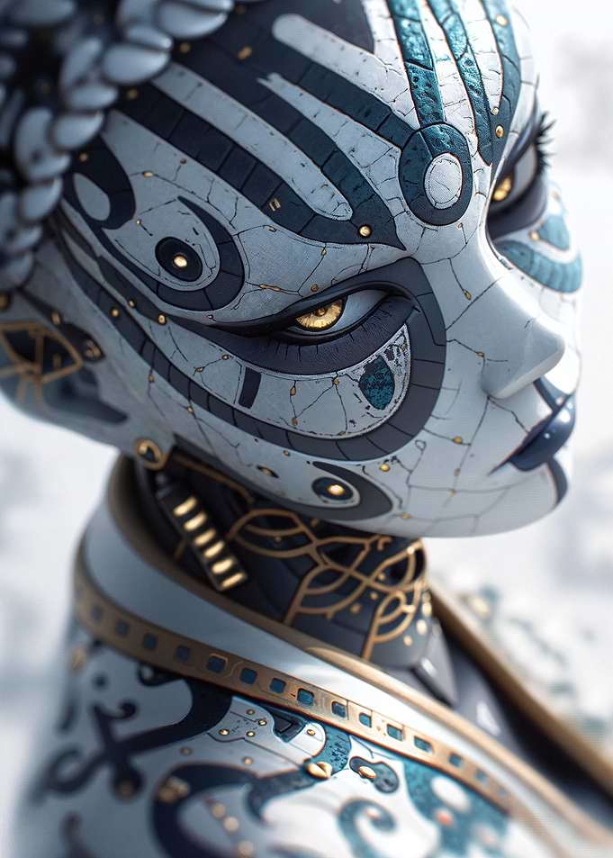 Cyberpunk Female Bust
