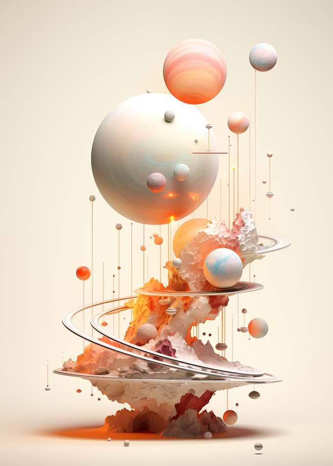 Abstract Space Sculpture