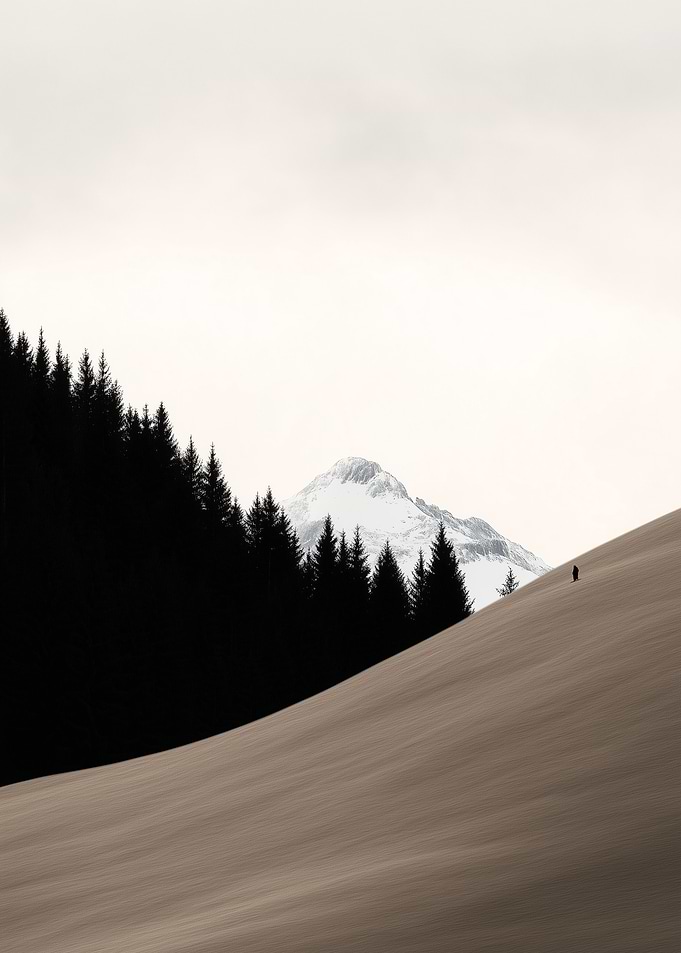 Snowy Mountain Landscape