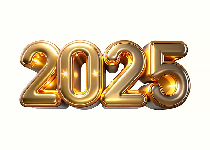 Golden 2025 New Year