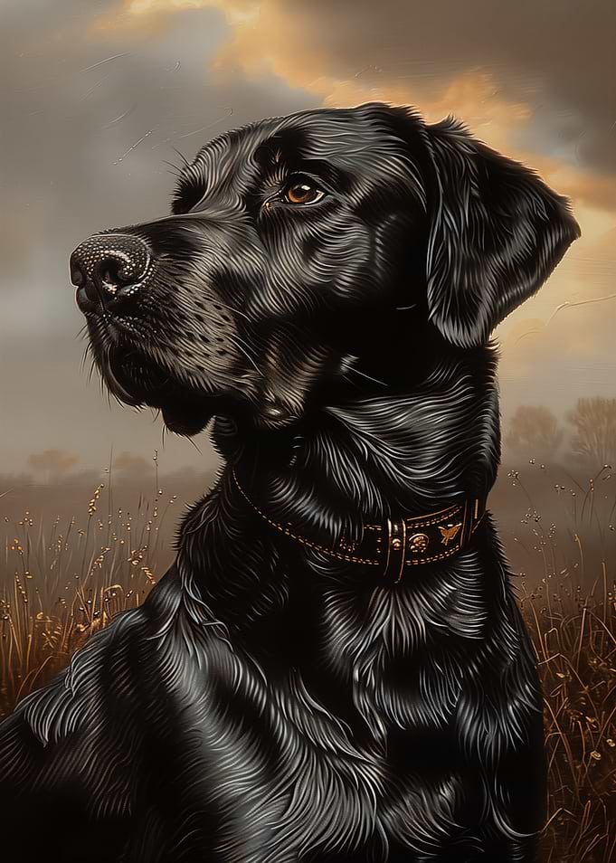 Black Labrador Portrait