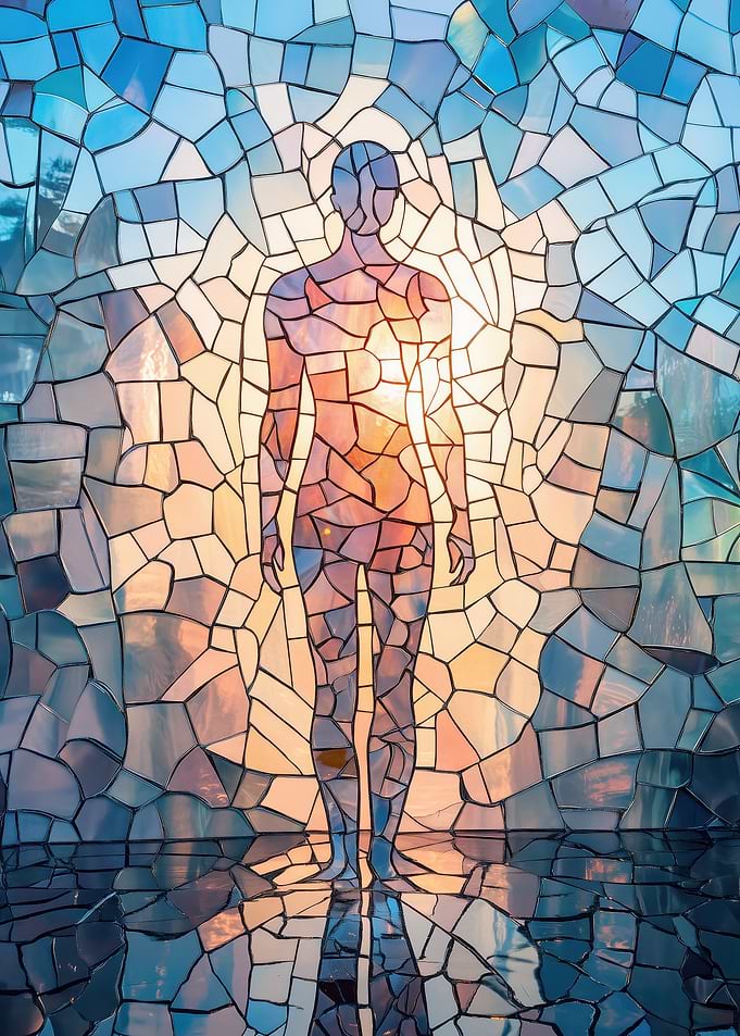 Mosaic Human Figure