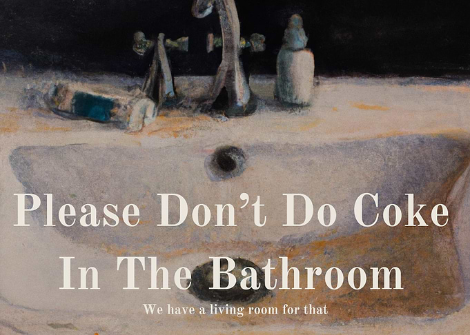 Bathroom Sign Painting