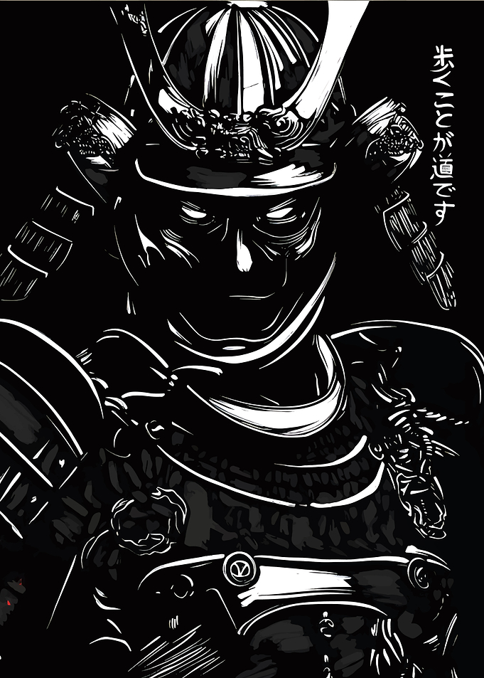 Samurai Warrior Illustration