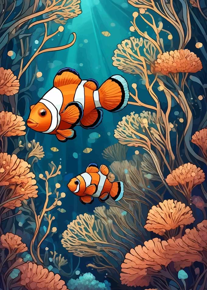 Clownfish in Coral Reef