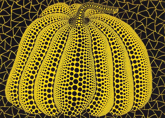 Yellow Pumpkin Dots