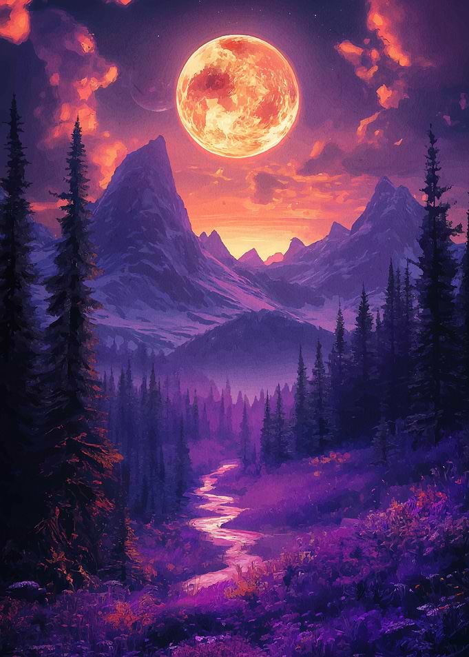 Purple Mountain Sunset