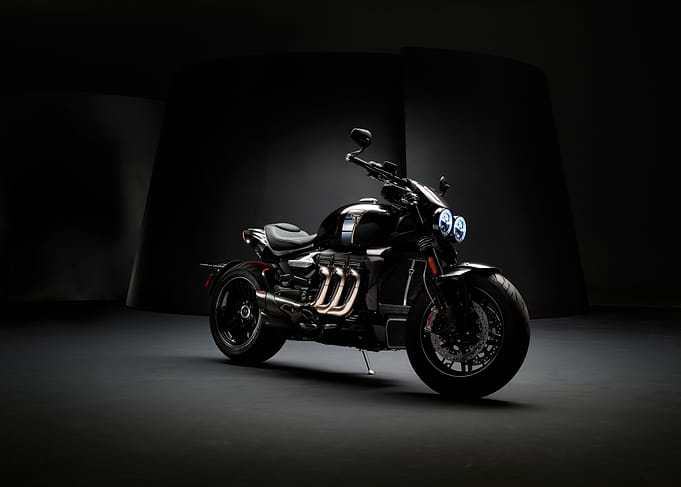 Black Triumph Rocket 3 Motorcycle