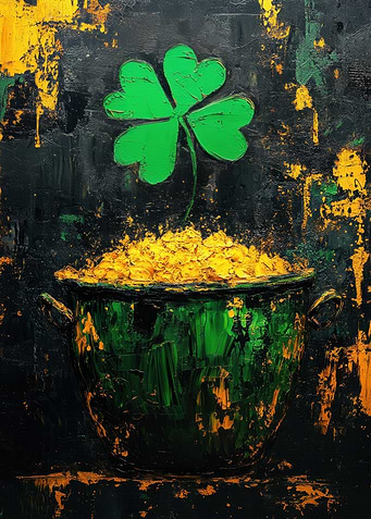 Pot of Gold & Clover