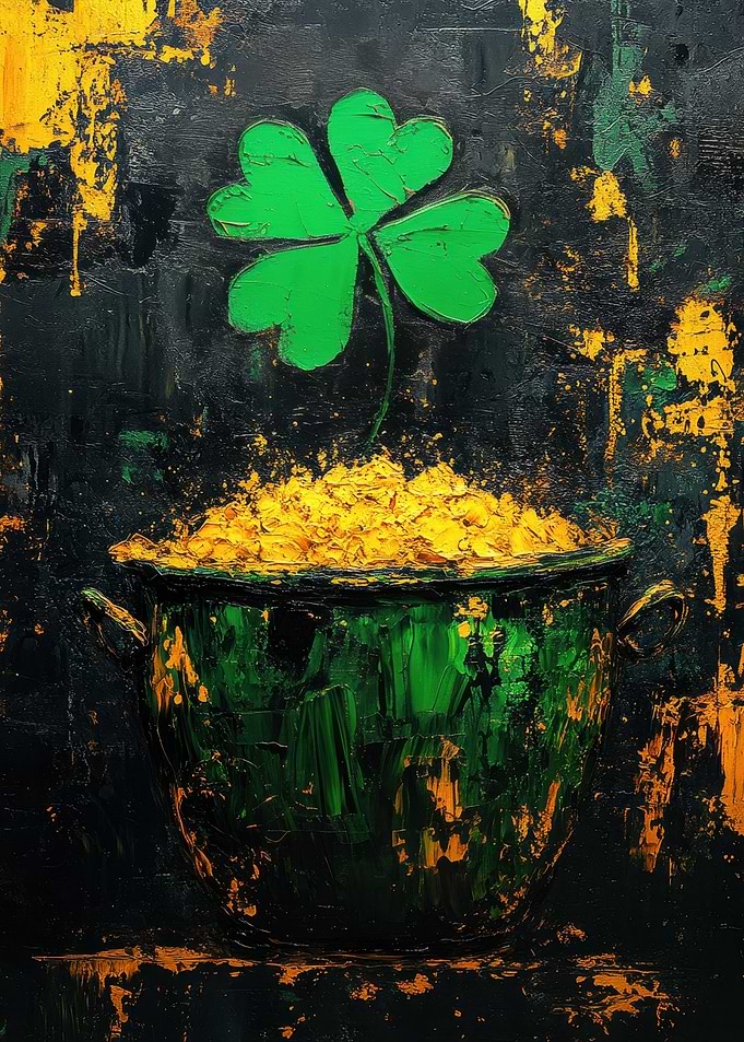 Pot of Gold & Clover
