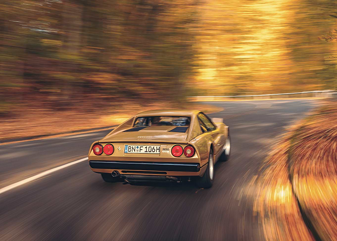 Ferrari 308 GTB on a Winding Road