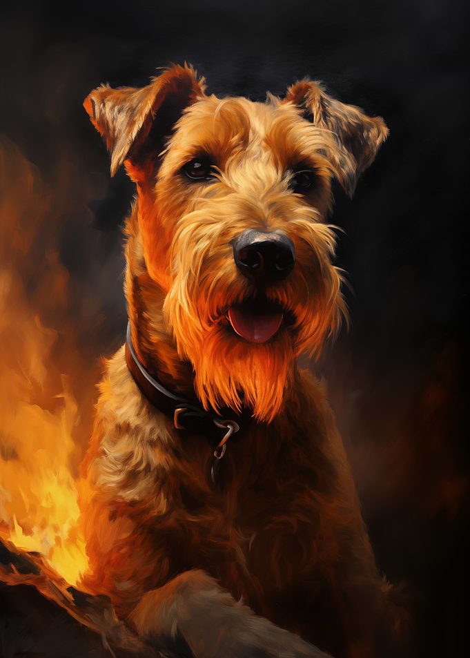 Irish Terrier portrait