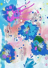 Abstract Raccoon Garden