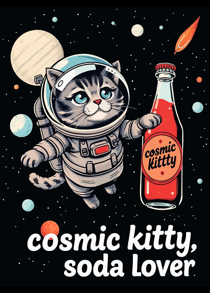 Cosmic Kitty Soda Lover
