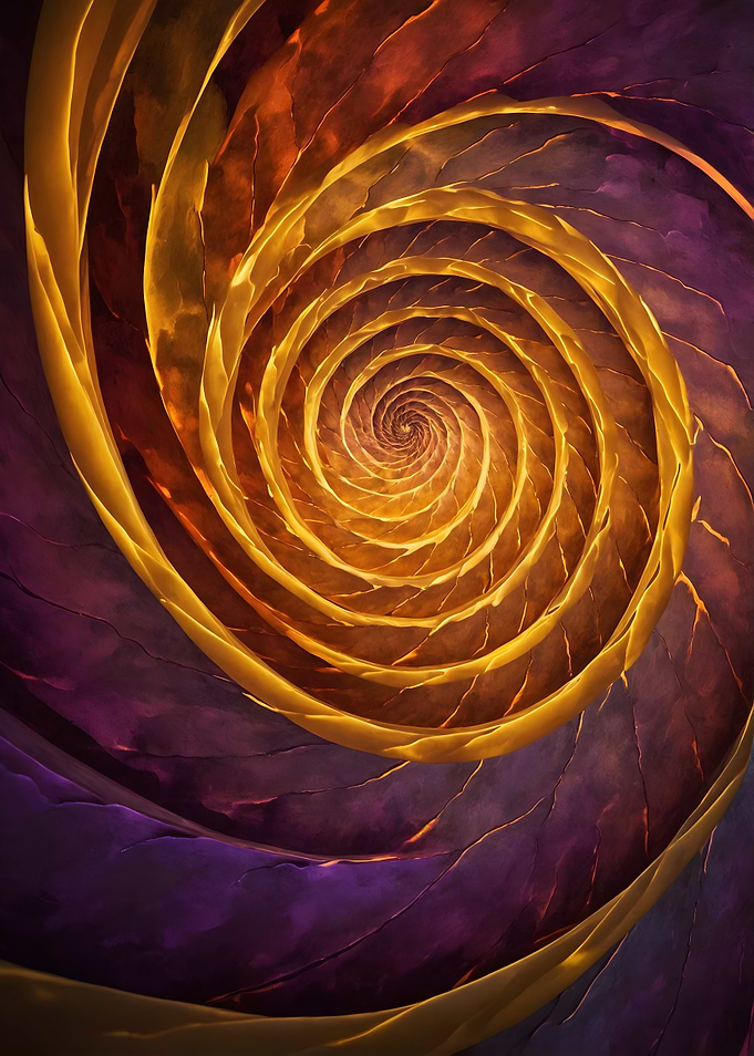 Golden Spiral Abstract