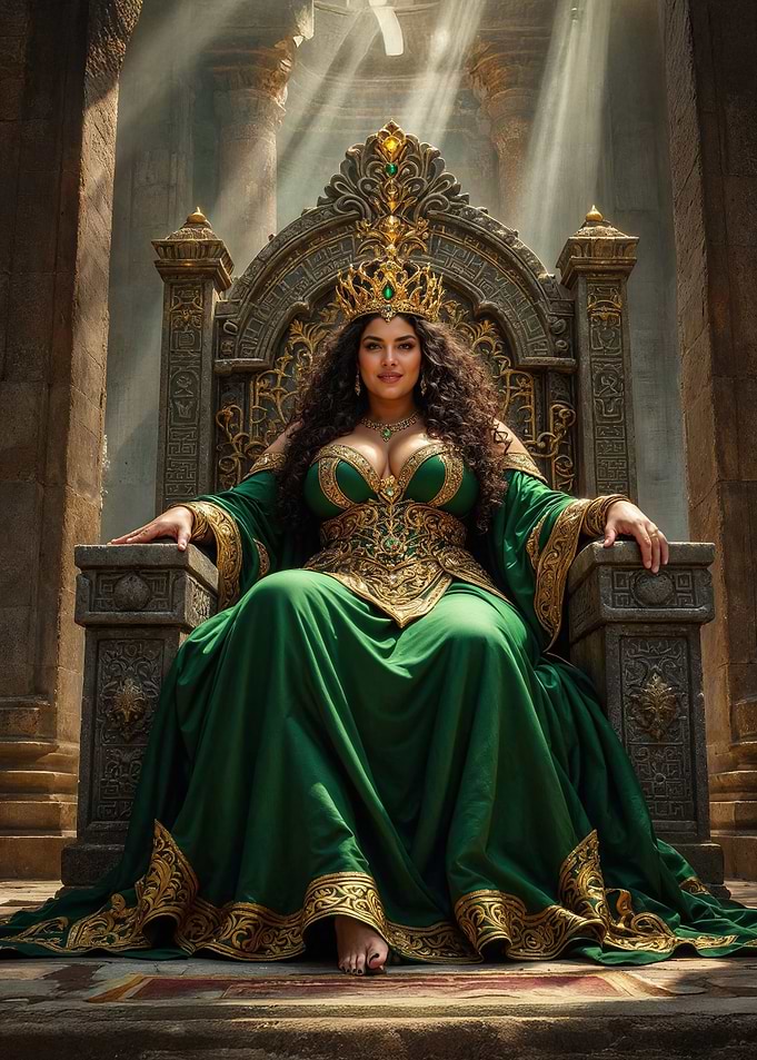 Queen on Throne