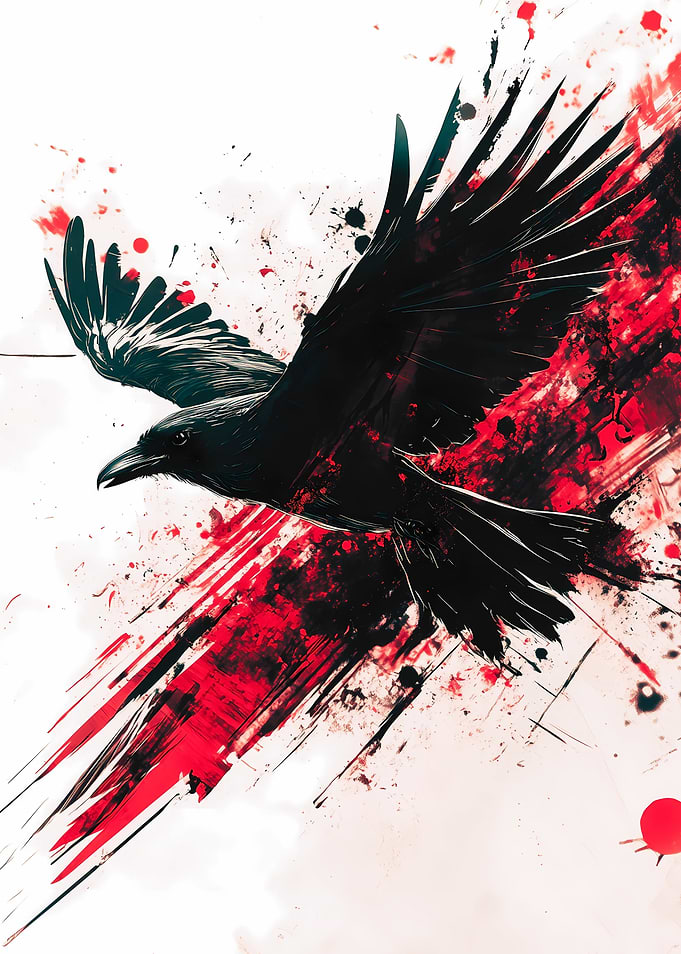 Bloodstained Flight - Black Raven