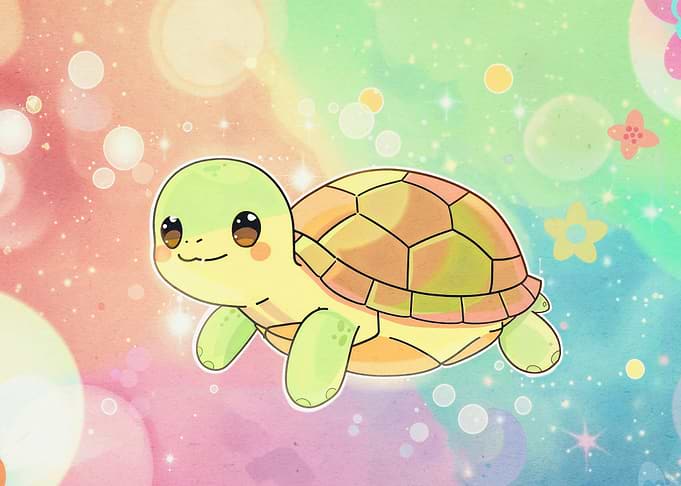 Cute Cartoon Turtle