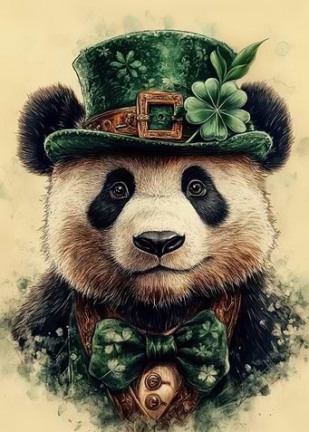 Saint Patrick's Day Panda