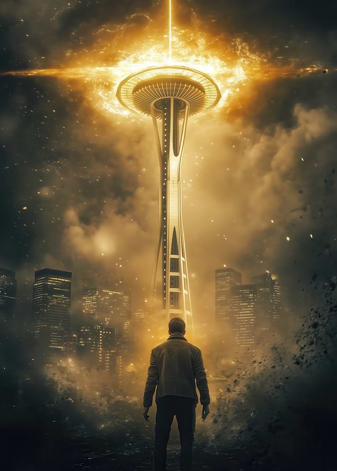 New Vegas Space Needle Eruption