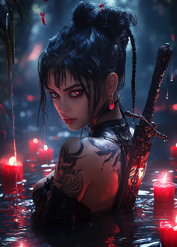 Dark Fantasy Warrior Woman