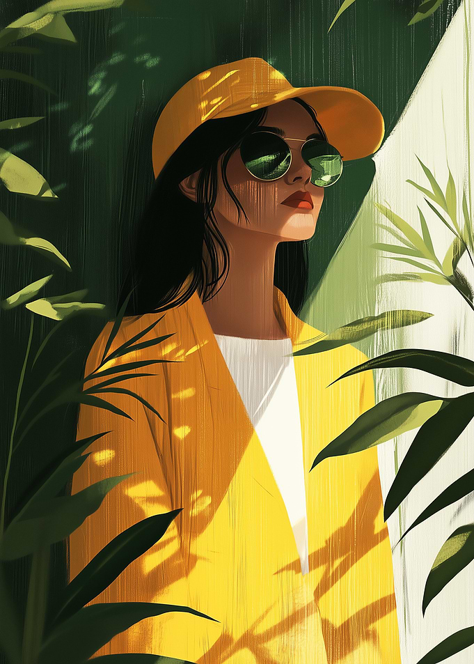 Woman in Yellow Jacket