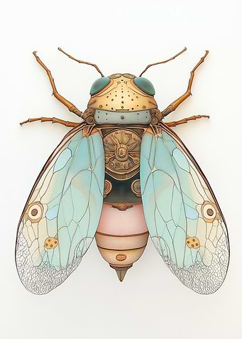Steampunk Cicada