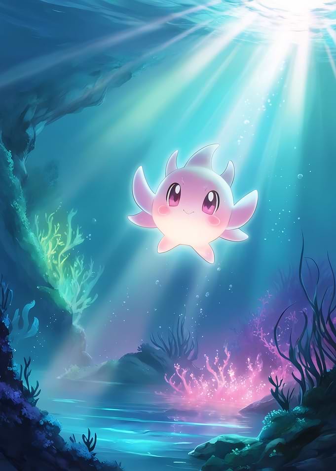 Cute Underwater fantasy Creature