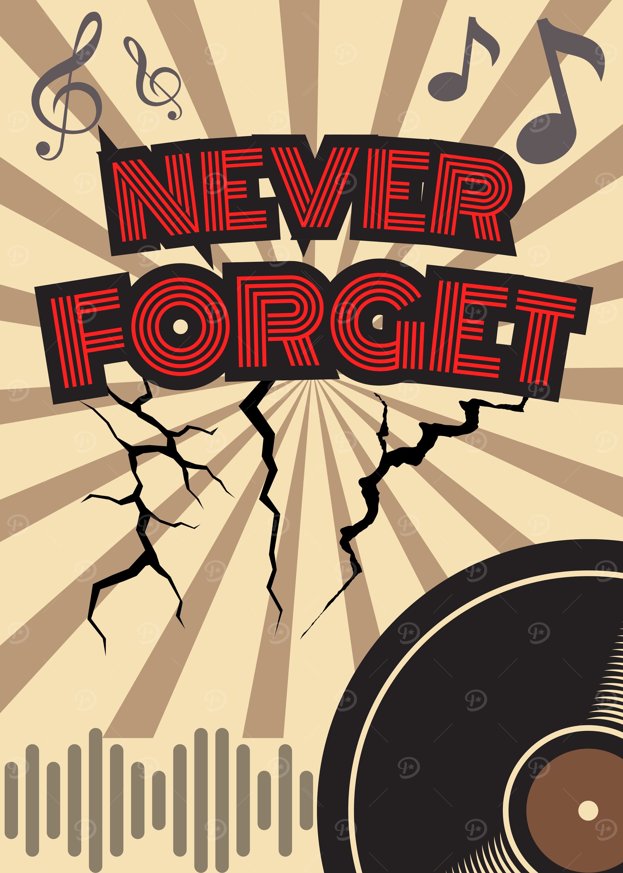 Never Forget Music Poster