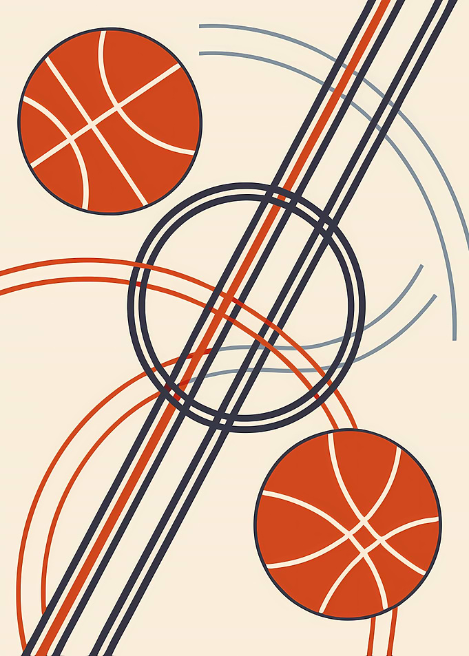 Basketball Abstract Art