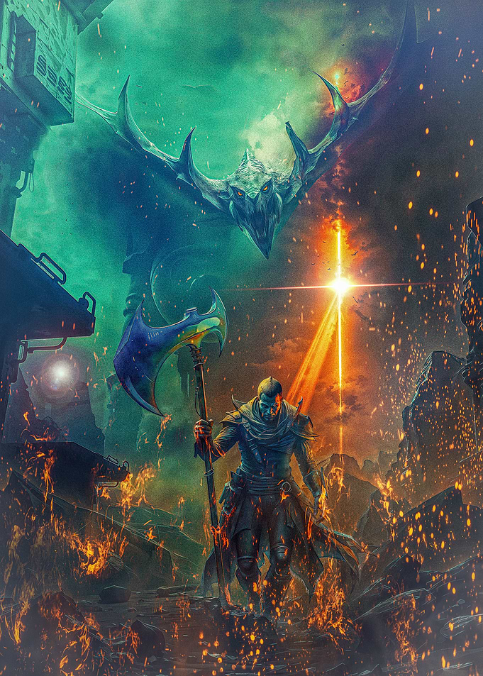 Fantasy Warrior vs. Monster