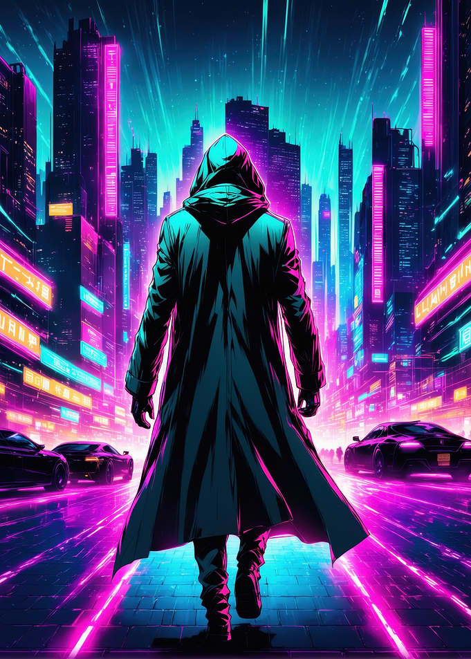 Anime Cyberpunk Cityscape