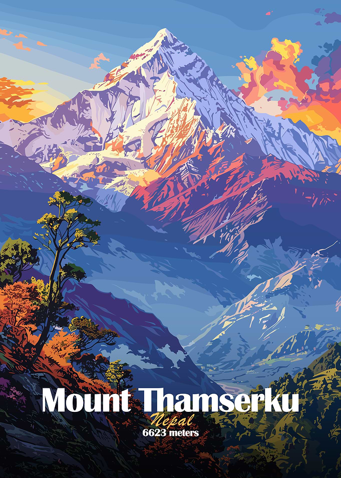 Mount Thamserku Nepal