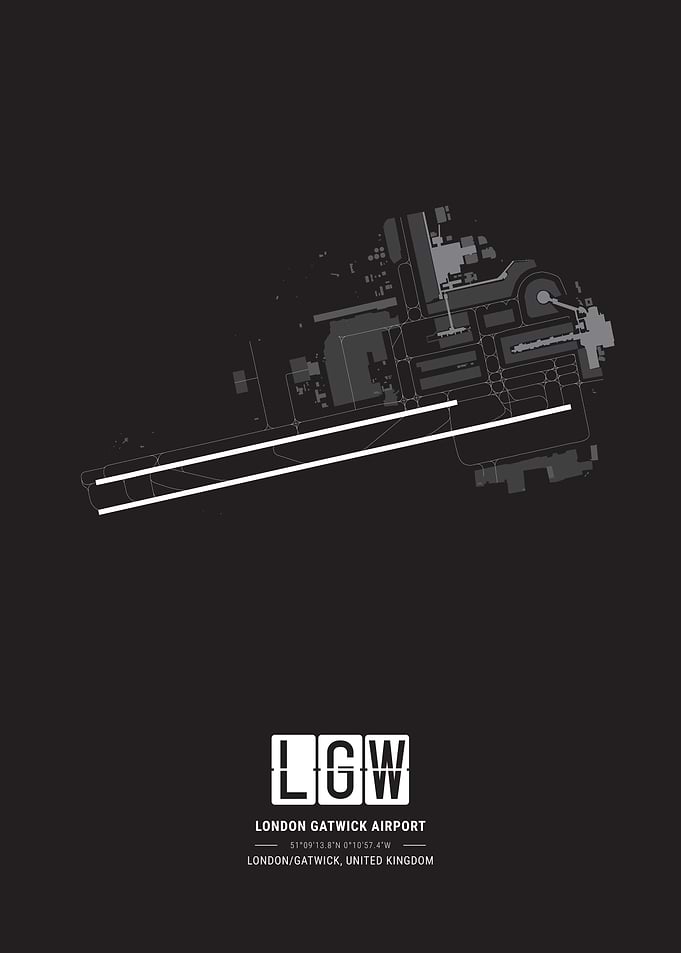 London Gatwick Airport Map