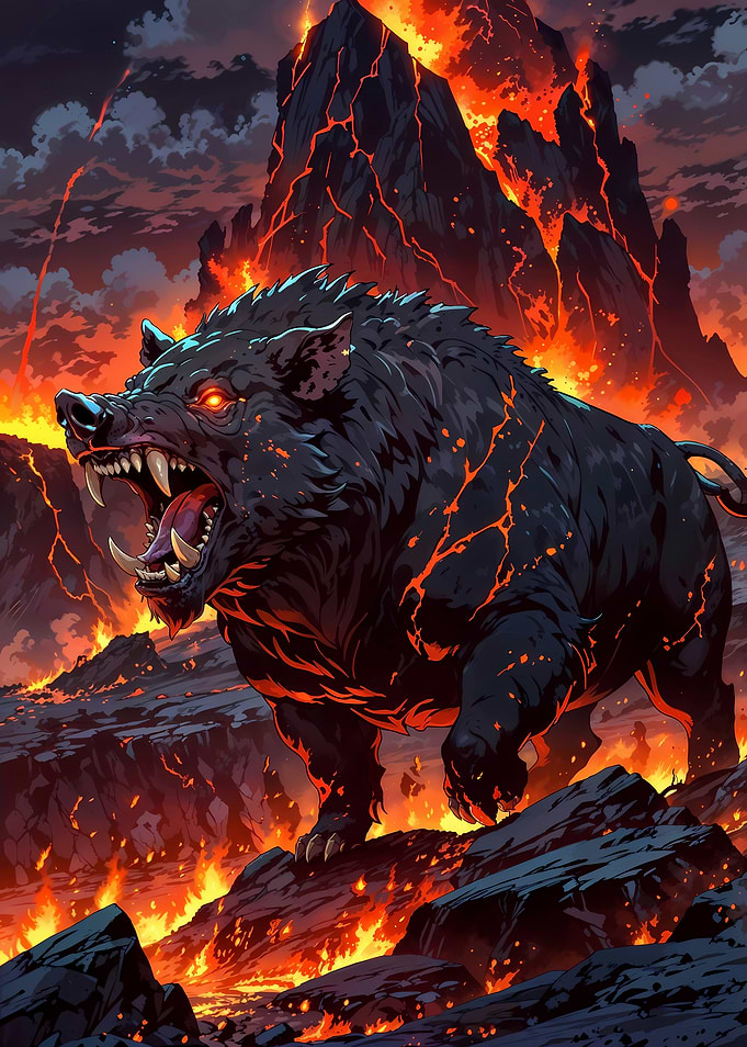Lava Boar: The Volcanic Guardian