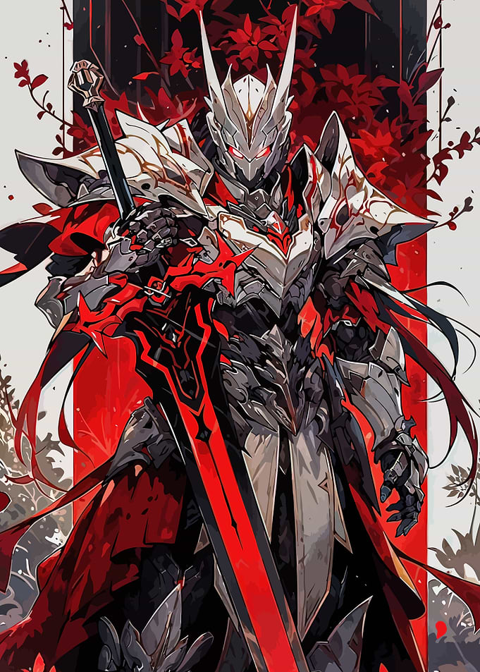 Red Knight with Sword
