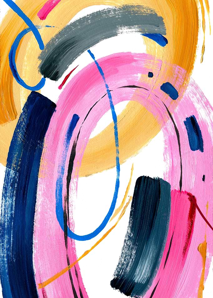 Abstract Swirls Painting