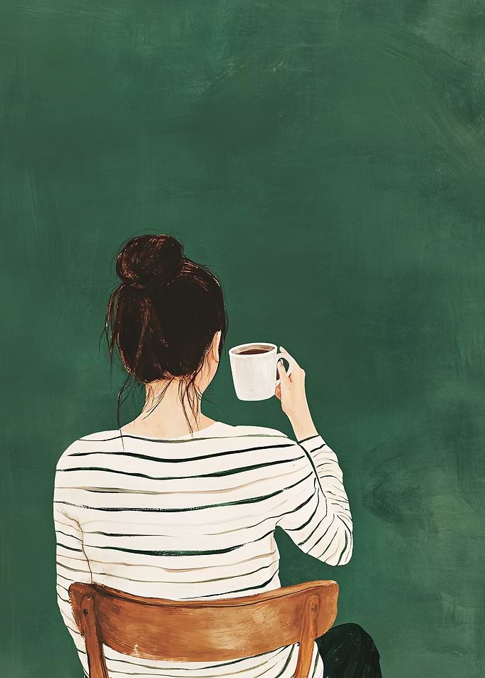 Woman with Coffee