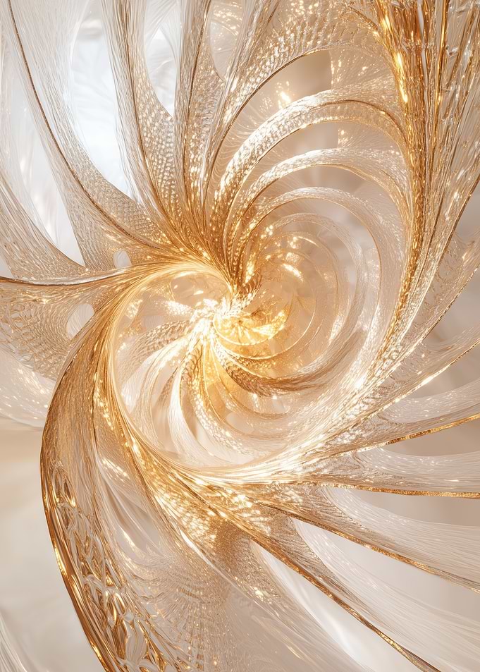 Golden Spiral Abstract Art