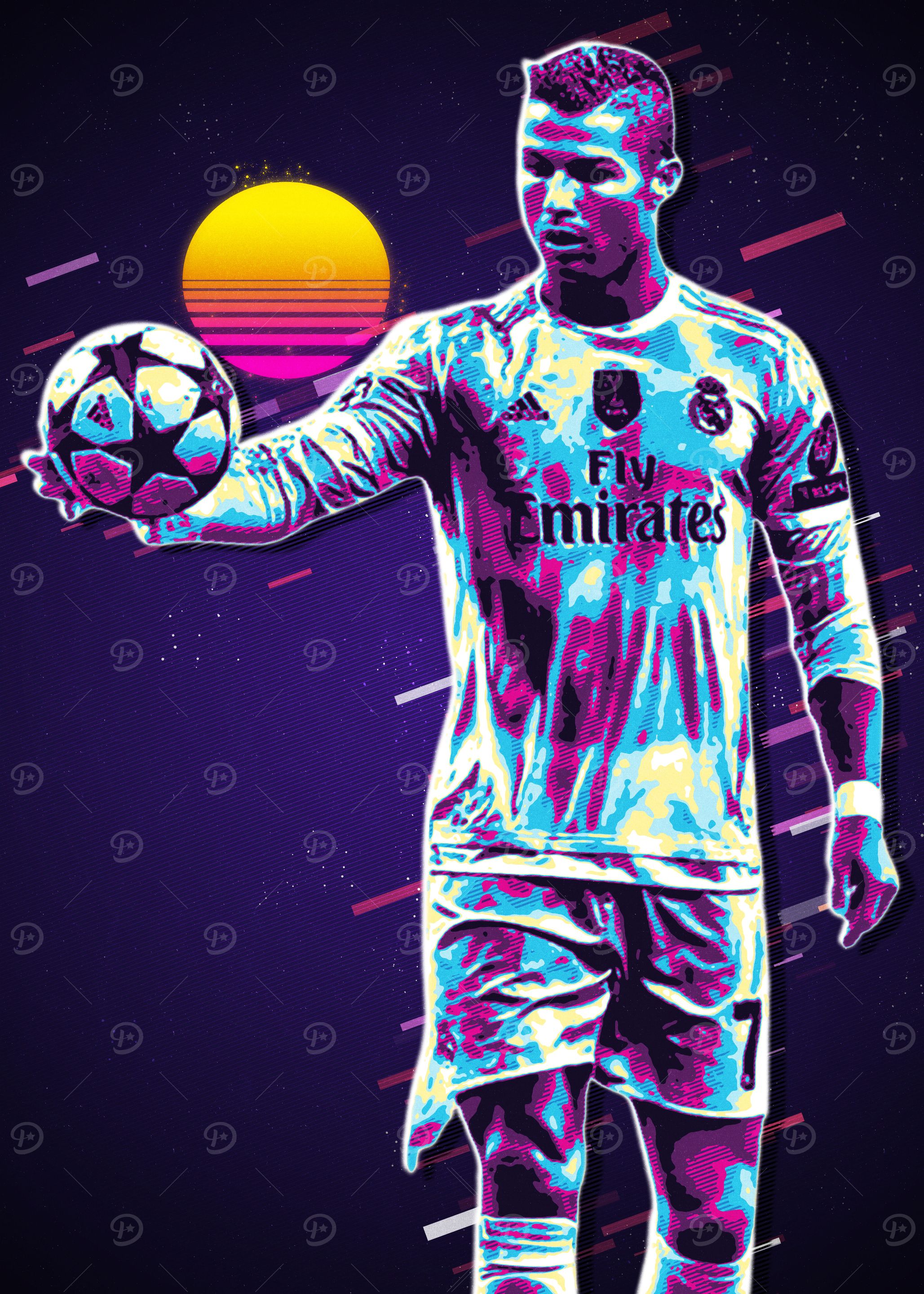 Cristiano Ronaldo Retro Art